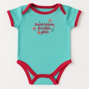 Thank Heaven for Little Girls Short Sleeve Onesie